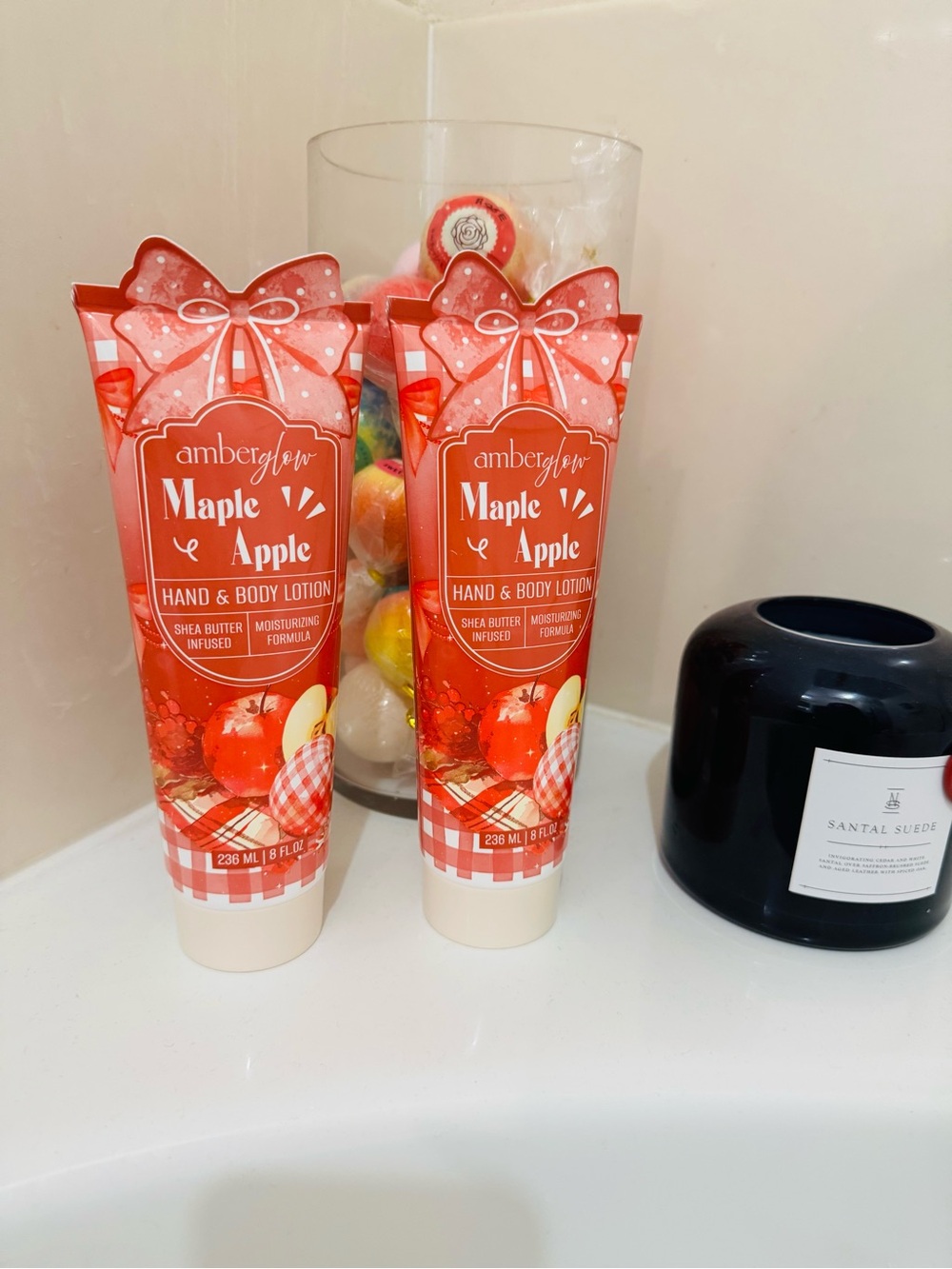 Amberglow Maple Apple Hand & Body Lotion 2 Pack
Bundle 8 oz Each